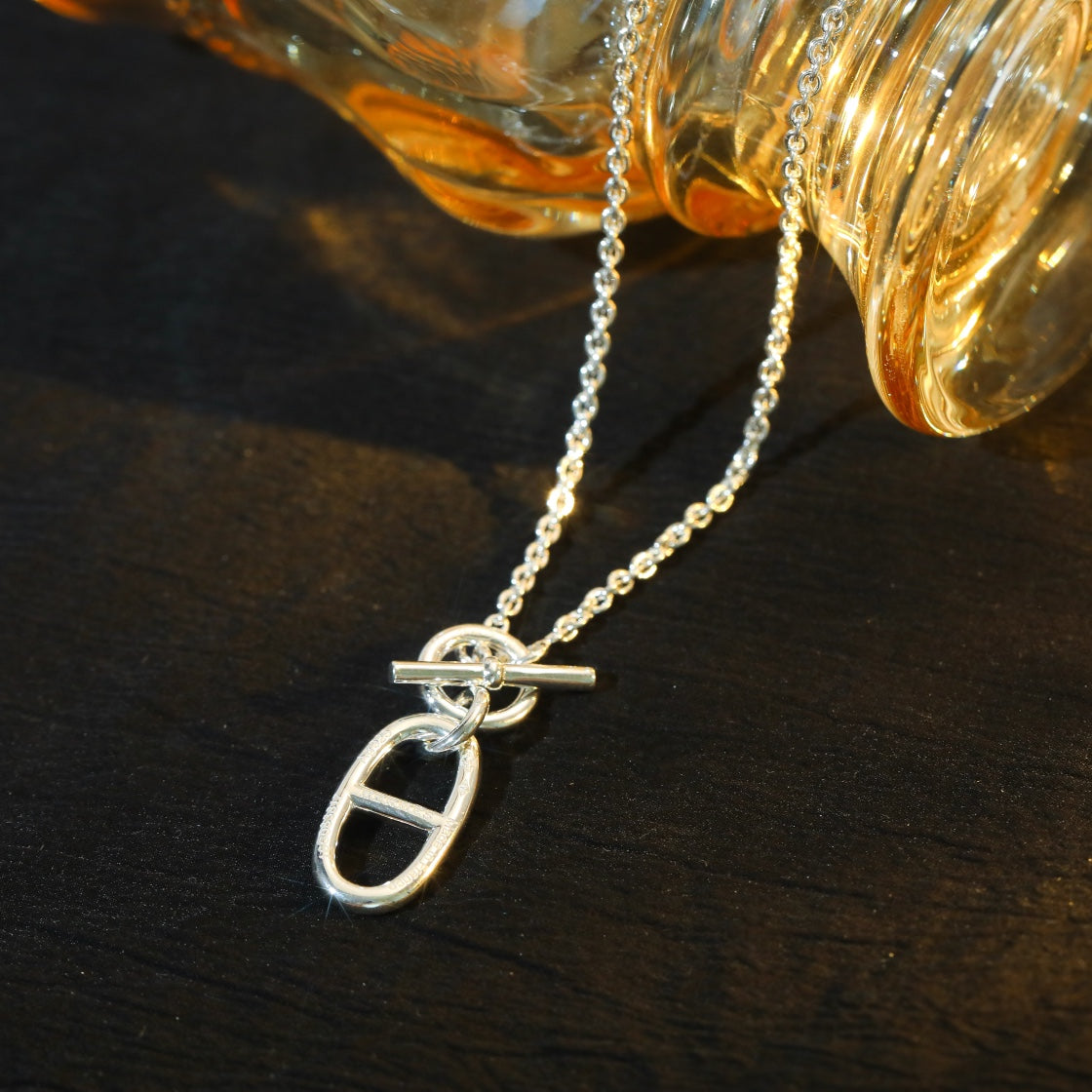 [Regal Jewels]HM CHAINE D'ANCRE PENDANT NECKLACE STERLING SILVER