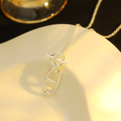 [Regal Jewels]HM CHAINE D'ANCRE PENDANT NECKLACE STERLING SILVER