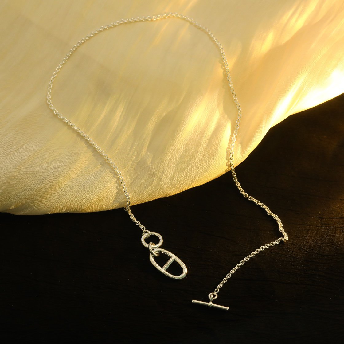 [Regal Jewels]HM CHAINE D'ANCRE PENDANT NECKLACE STERLING SILVER