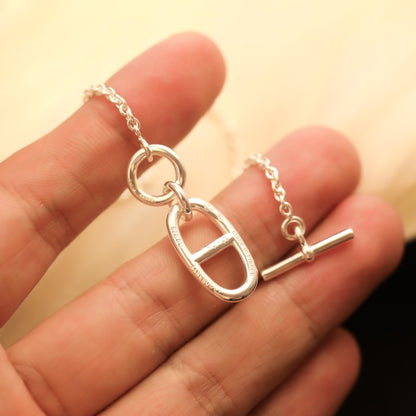 [Regal Jewels]HM CHAINE D'ANCRE PENDANT NECKLACE STERLING SILVER