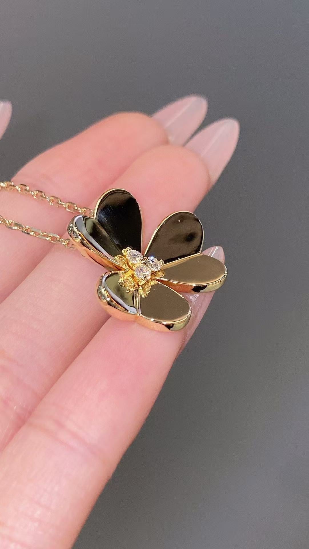 [Regal Jewels]FRIVOLE GOLD FLOWER NECKLACE2