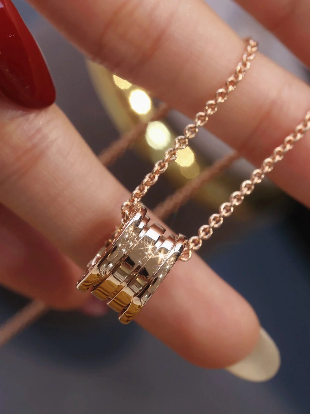 [Regal Jewels]ZERO 1 PINK GOLD NECKLACE