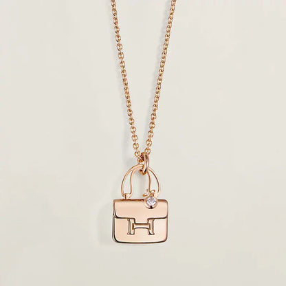[Regal Jewels]AMULETTE PEDANT ROSE GOLD NECKLACE