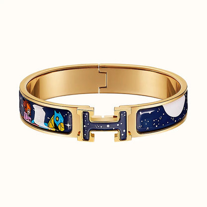 [Regal Jewels]H STAR AND MOON BRACELET 12MM