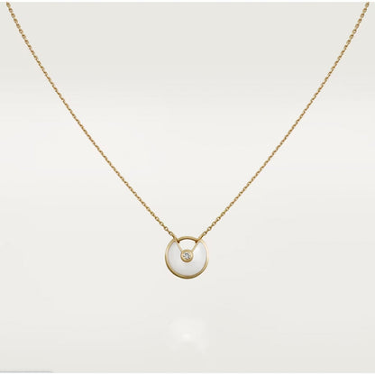[Regal Jewels]AMULETTE ROSE GOLD MOP NECKLACE