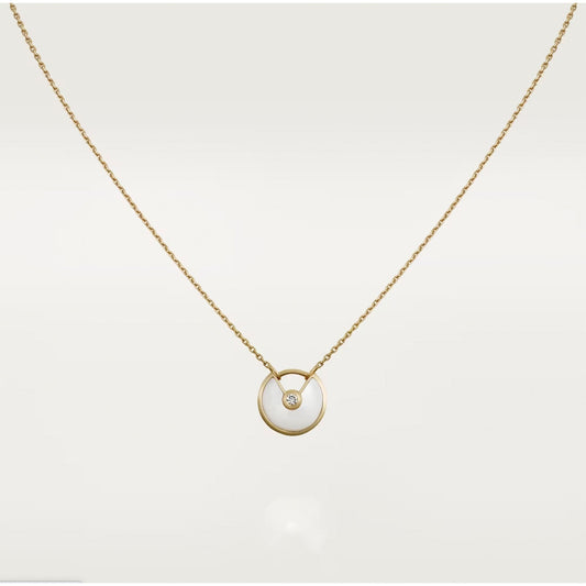 [Regal Jewels]AMULETTE ROSE GOLD MOP NECKLACE