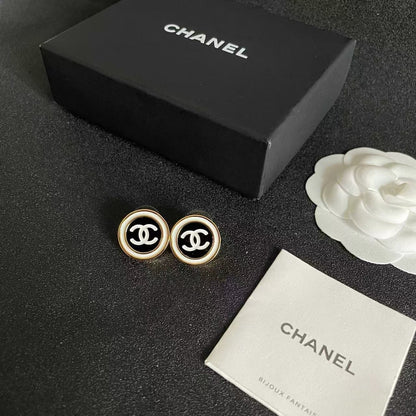 [Regal Jewels]Classic Double C Stud Earrings