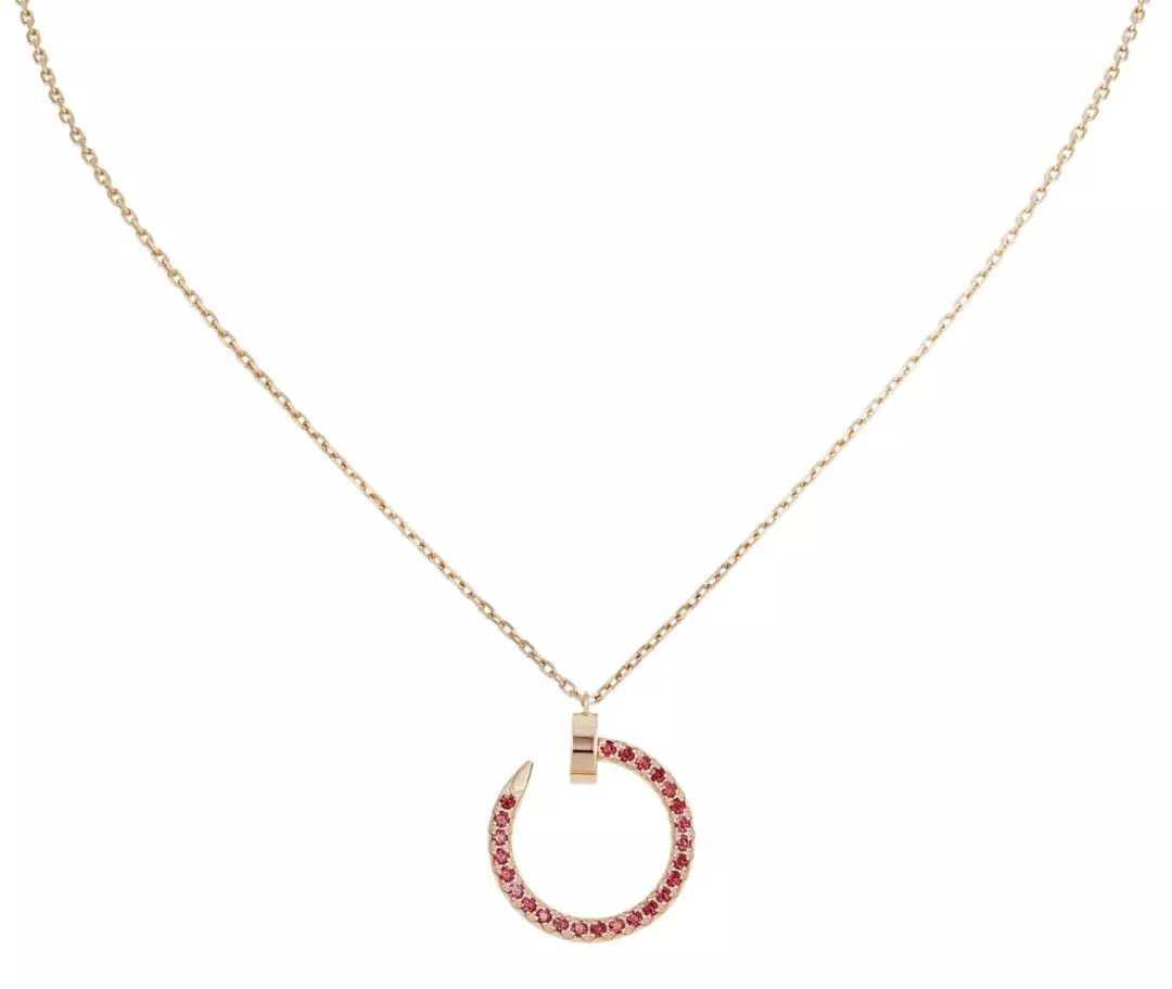 [Regal Jewels]JUSTE NECKLACE GOLD RED DIAMONDS