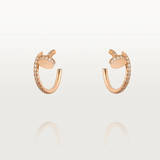 [Regal Jewels]JUSTE EARRINGS 12.75MM PINK GOLD DIAMOND