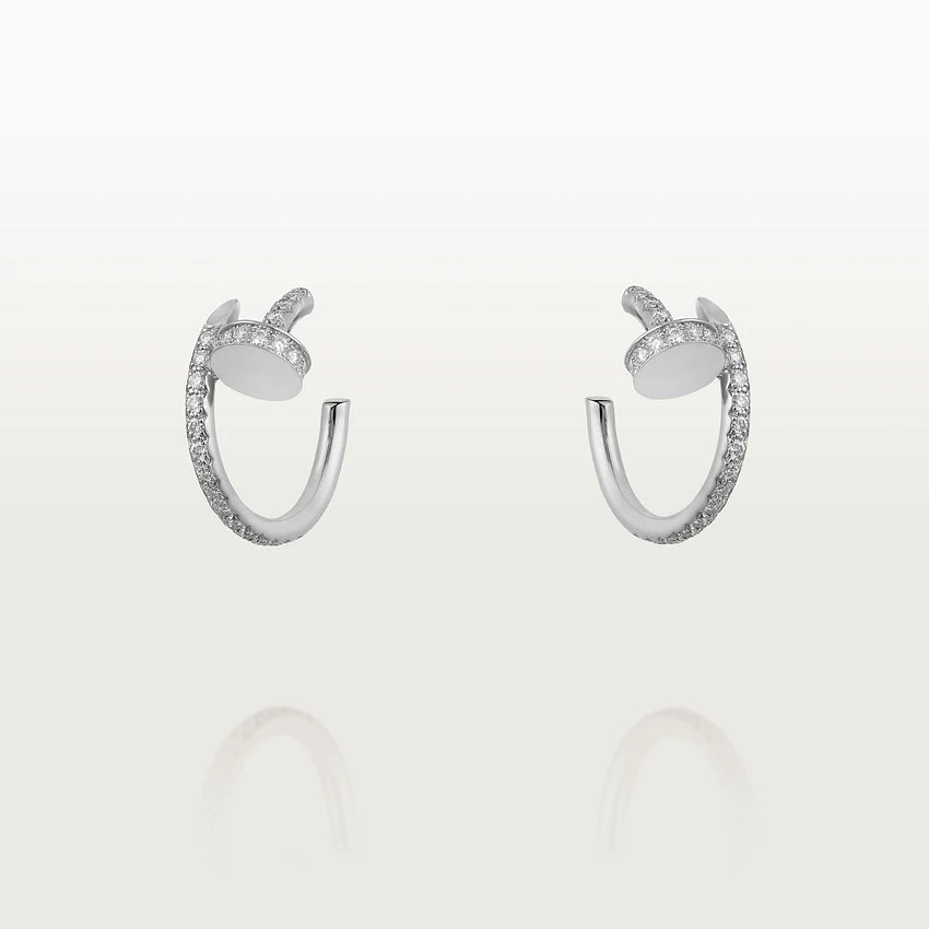 [Regal Jewels]JUSTE EARRINGS 12.75MM SILVER DIAMOND