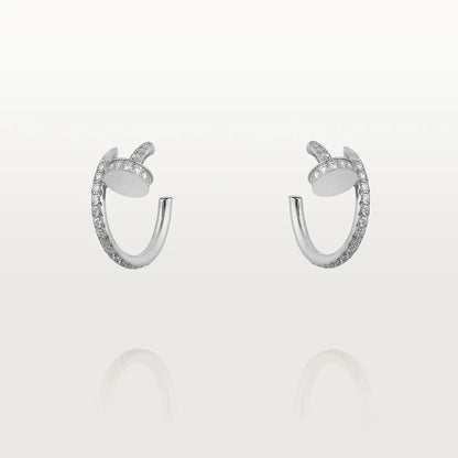 [Regal Jewels]JUSTE EARRINGS 12.75MM SILVER DIAMOND
