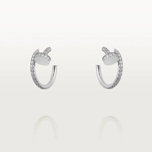 [Regal Jewels]JUSTE EARRINGS 12.75MM SILVER DIAMOND