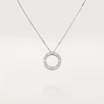 [Regal Jewels]LOVE NECKLACE ADJUSTABLE SILVER