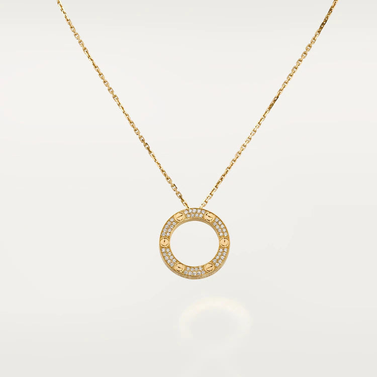 [Regal Jewels]LOVE NECKLACE ADJUSTABLE ROSE GOLD