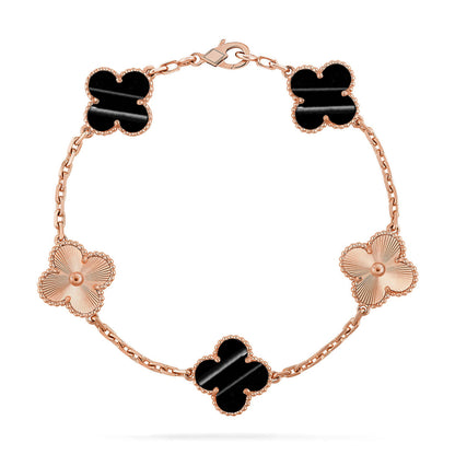 [Regal Jewels]CLOVER 5 MOTIF PULSAR STONE BRACELET COLLECTION