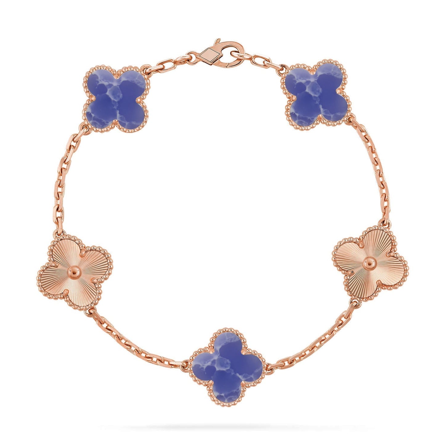 [Regal Jewels]CLOVER 5 MOTIF BLUE VEINS BRACELET COLLECTION