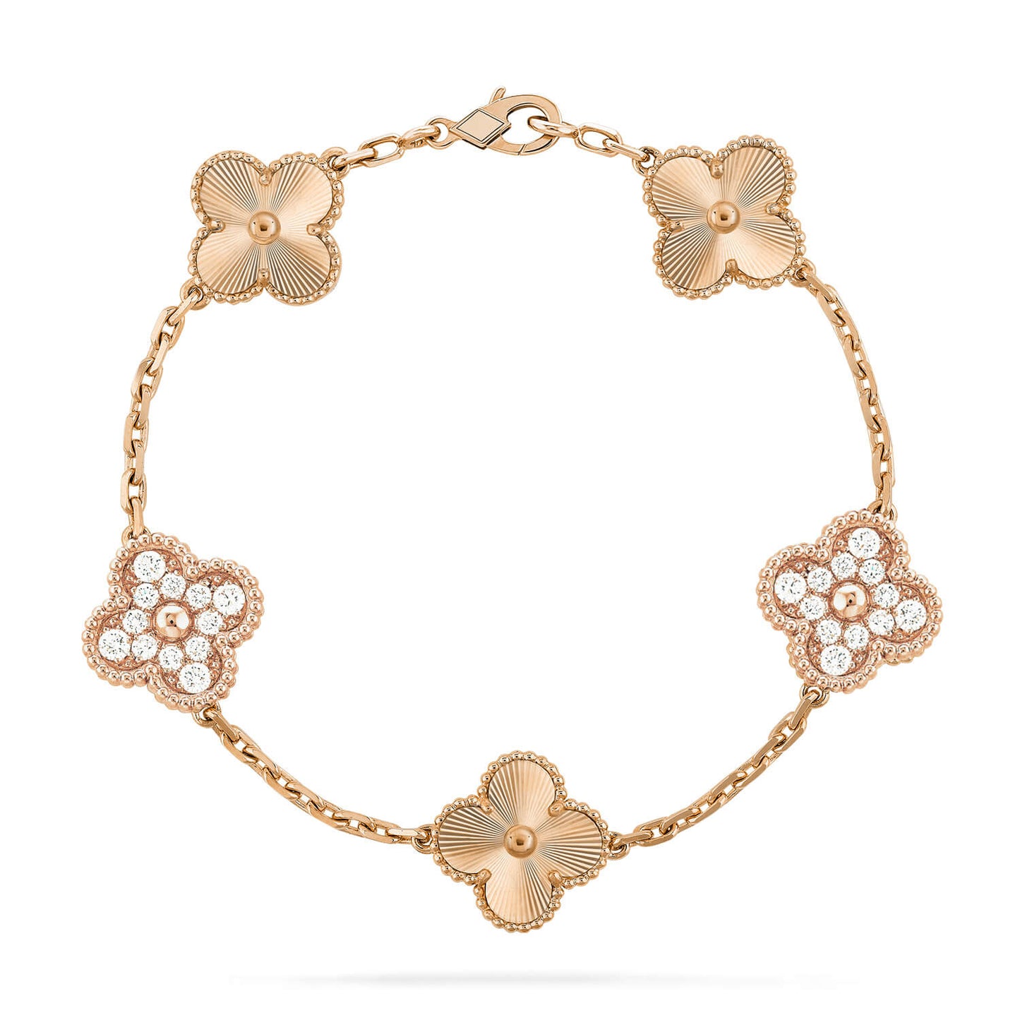 [Regal Jewels]CLOVER 5 MOTIF LASER BRACELET COLLECTION
