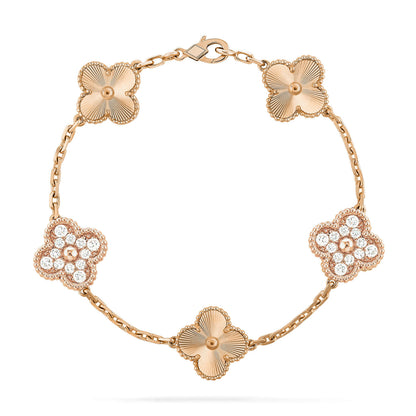 [Regal Jewels]CLOVER 5 MOTIF LASER BRACELET COLLECTION