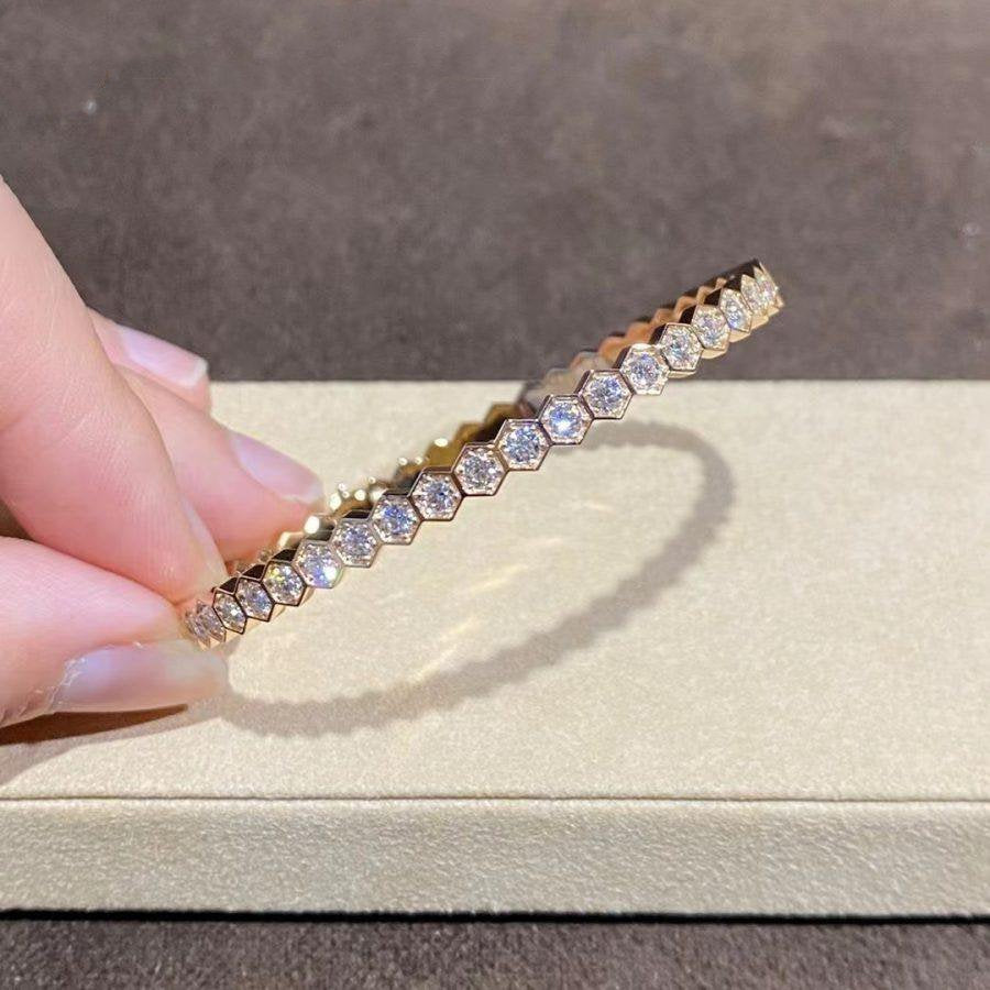 [Regal Jewels]BEE LOVE GOLD BRACELET FULL DIAMOND