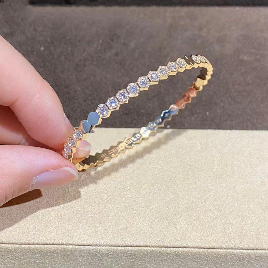 [Regal Jewels]BEE LOVE GOLD BRACELET FULL DIAMOND