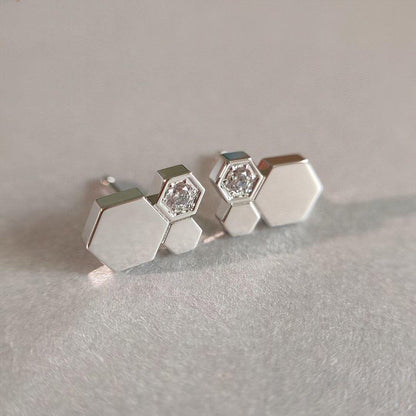 [Regal Jewels]BEE LOVE SILVER DIAMOND EARRINGS