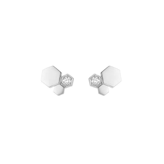 [Regal Jewels]BEE LOVE SILVER DIAMOND EARRINGS
