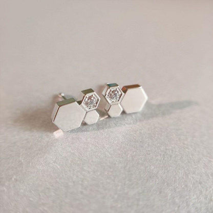 [Regal Jewels]BEE LOVE SILVER DIAMOND EARRINGS