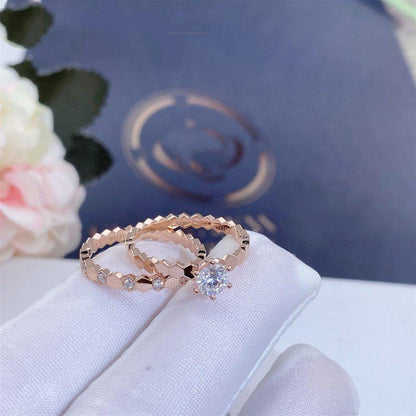 [Regal Jewels]BEE LOVE RING PINK GOLD 1 DIAMOND