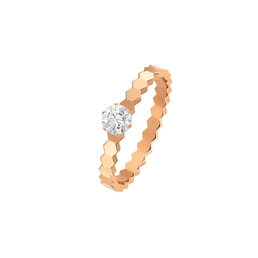 [Regal Jewels]BEE LOVE RING PINK GOLD 1 DIAMOND