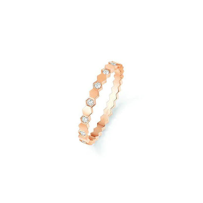 [Regal Jewels]BEE LOVE RING PINK GOLD DIAMOND