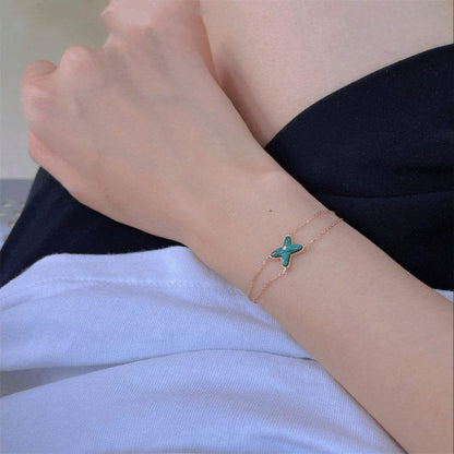 [Regal Jewels]JEUX BRACELET MALACHITE PINK GOLD 1 DIAMOND