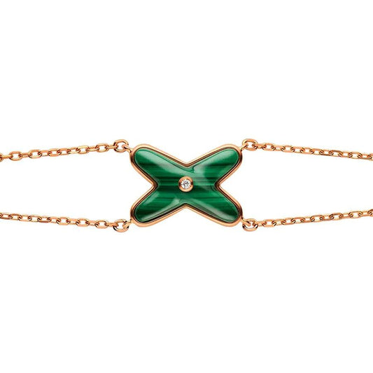 [Regal Jewels]JEUX BRACELET MALACHITE PINK GOLD 1 DIAMOND