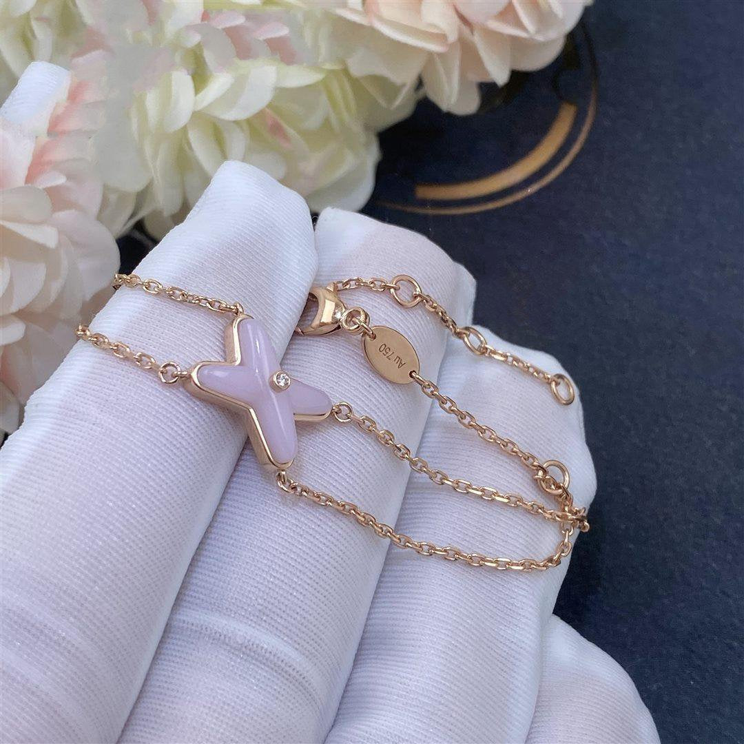 [Regal Jewels]JEUX BRACELET PINK MOP PINK GOLD 1 DIAMOND