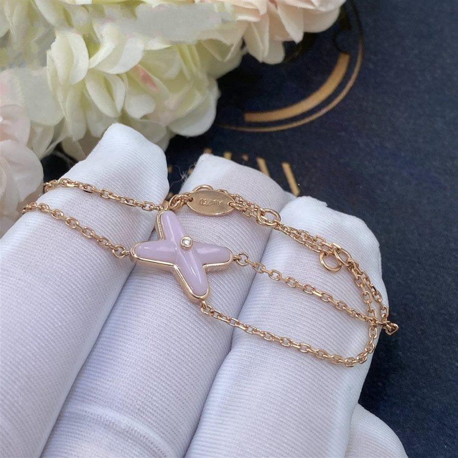 [Regal Jewels]JEUX BRACELET PINK MOP PINK GOLD 1 DIAMOND