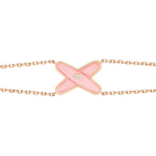 [Regal Jewels]JEUX BRACELET PINK MOP PINK GOLD 1 DIAMOND