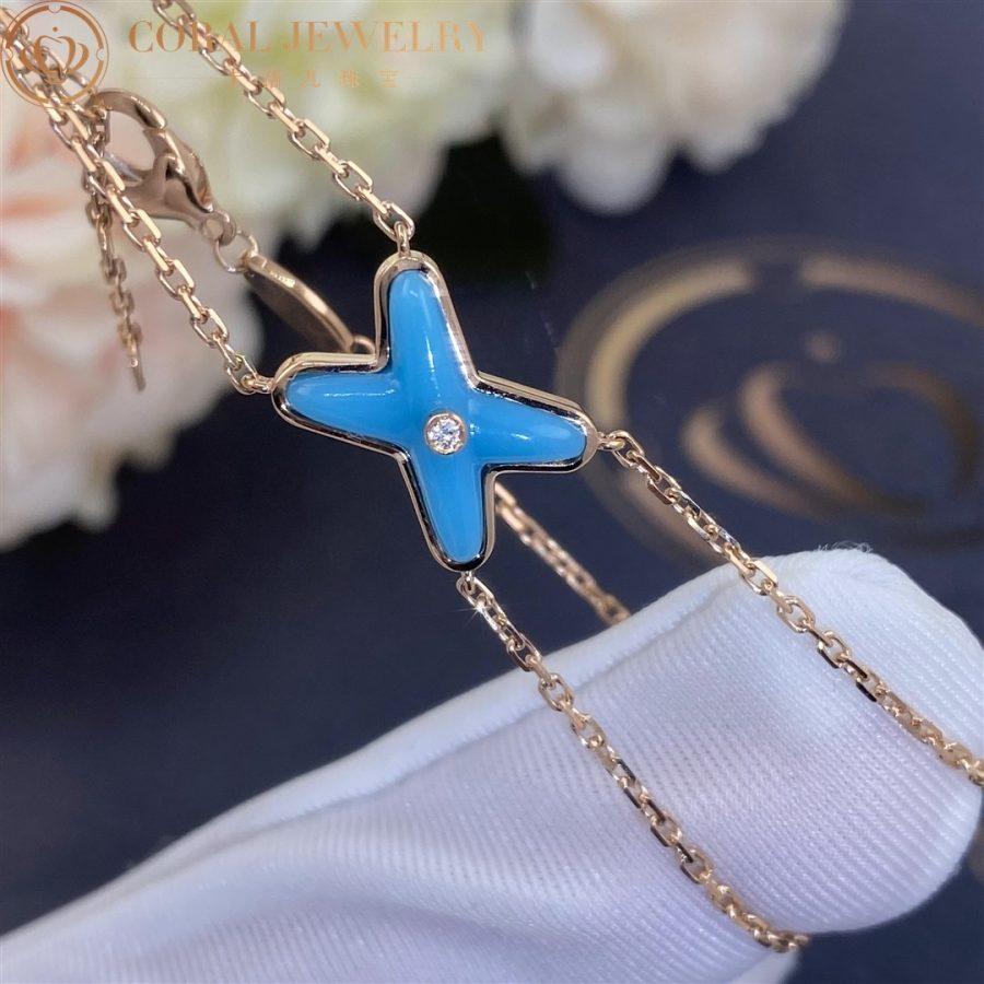 [Regal Jewels]JEUX BRACELET TURQUOISE PINK GOLD 1 DIAMOND