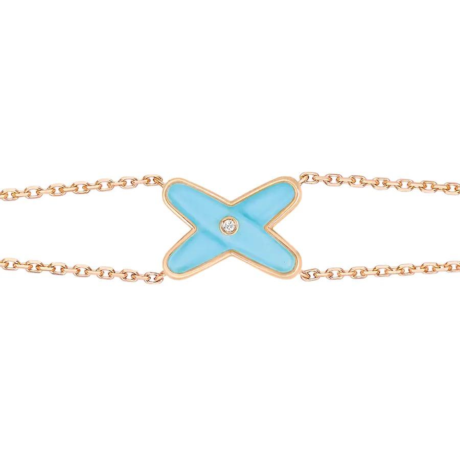 [Regal Jewels]JEUX BRACELET TURQUOISE PINK GOLD 1 DIAMOND