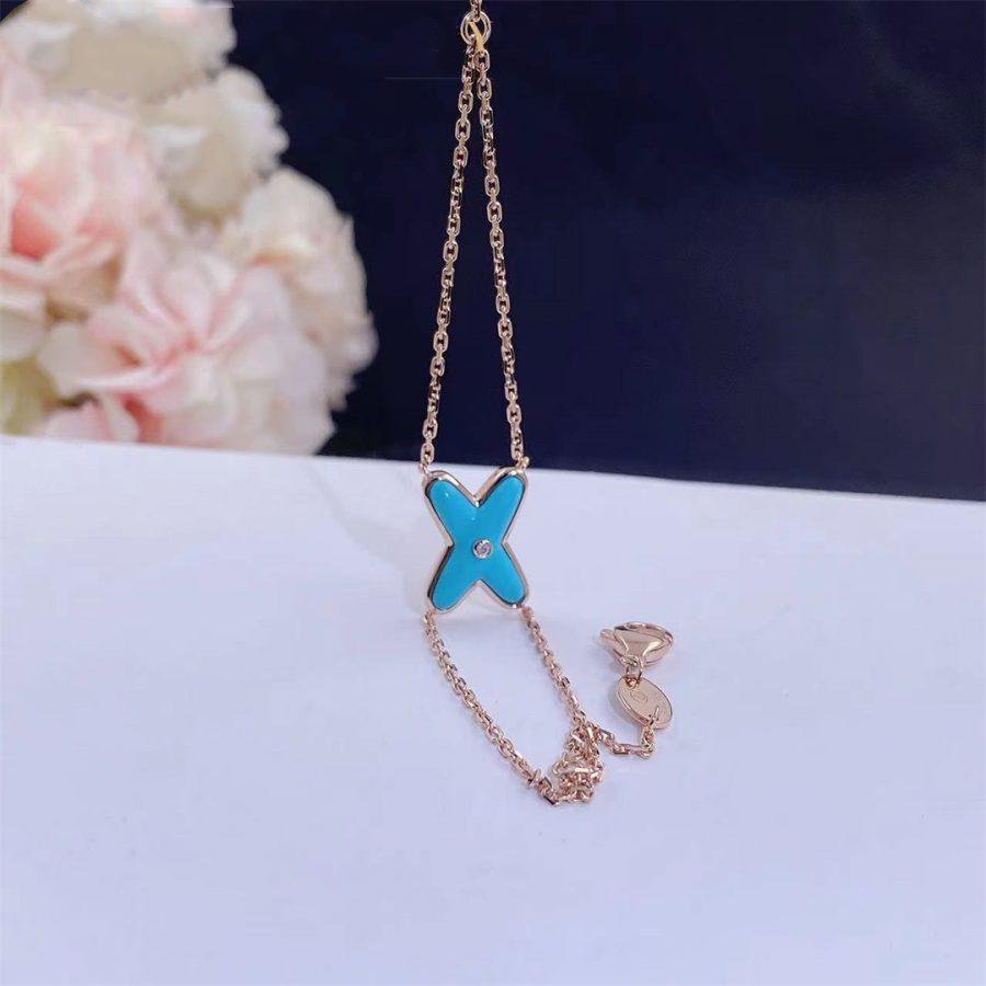 [Regal Jewels]JEUX BRACELET TURQUOISE PINK GOLD 1 DIAMOND