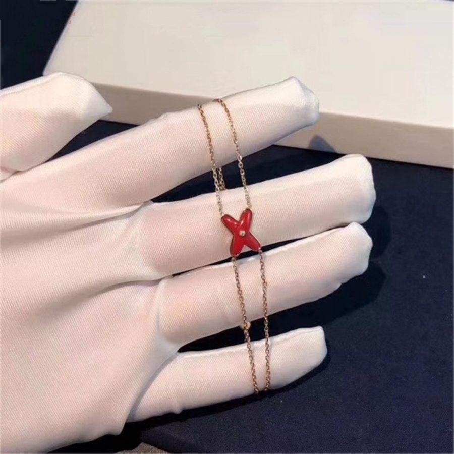 [Regal Jewels]JEUX BRACELET CARNELIAN PINK GOLD 1 DIAMOND