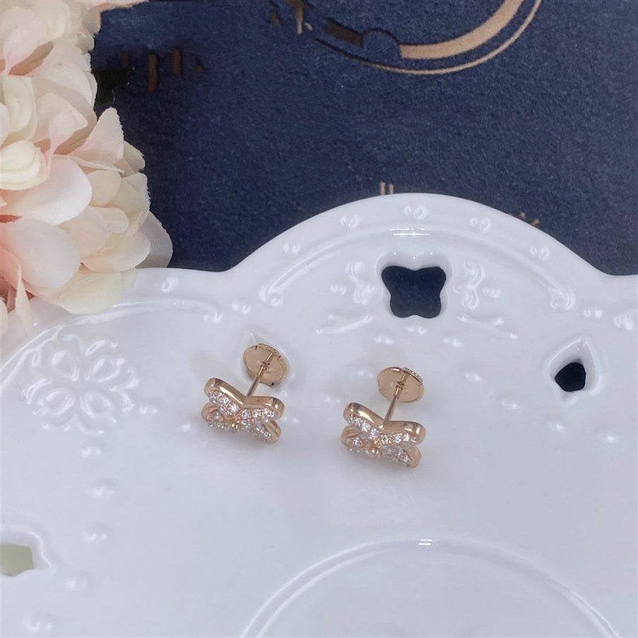 [Regal Jewels]JEUX DE PINK GOLD DIAMOND EARRINGS