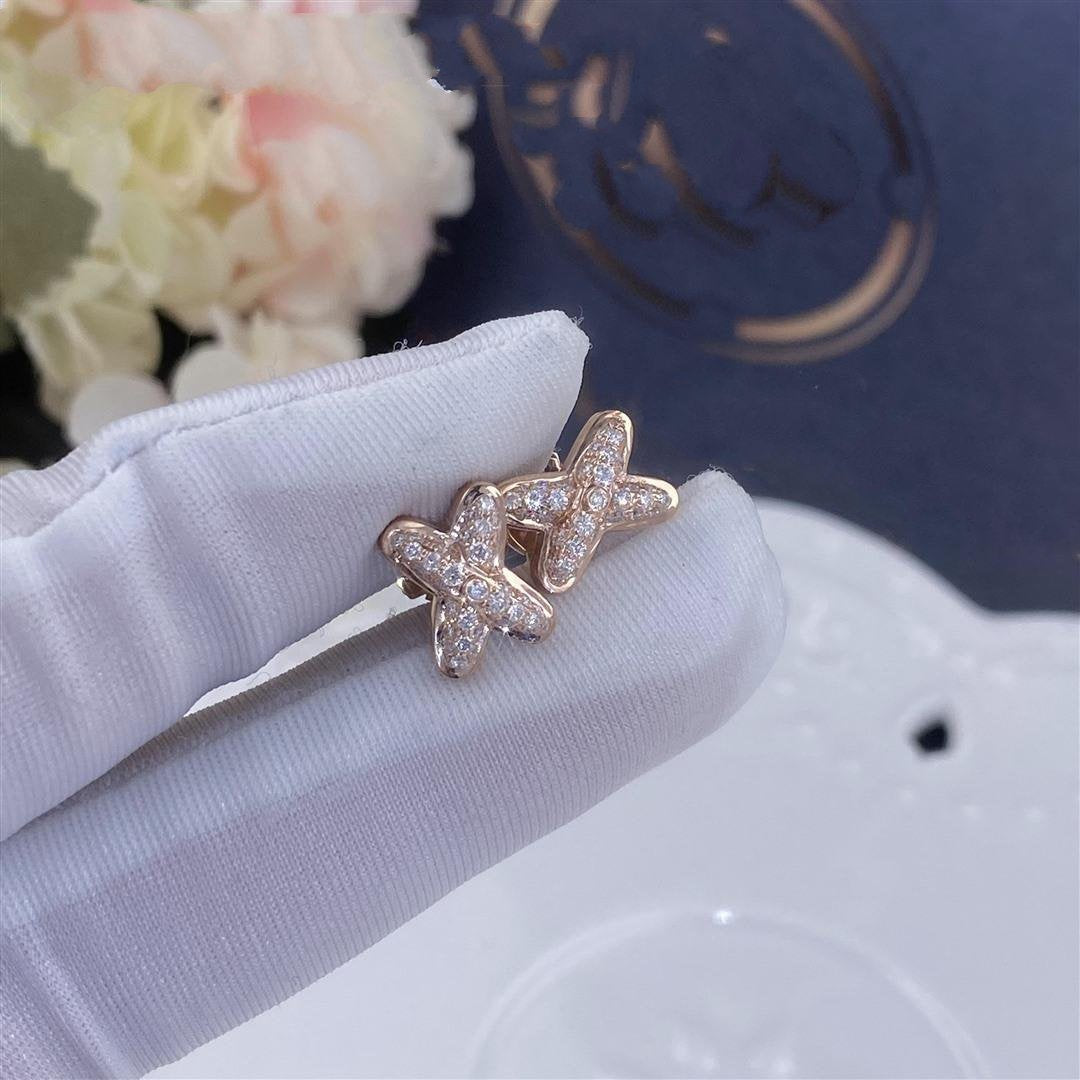 [Regal Jewels]JEUX DE PINK GOLD DIAMOND EARRINGS