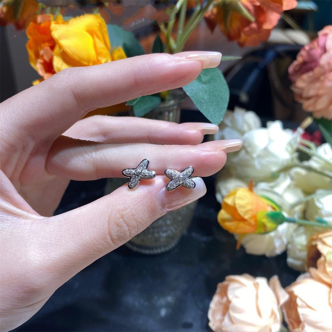 [Regal Jewels]JEUX DE SILVER DIAMOND EARRINGS