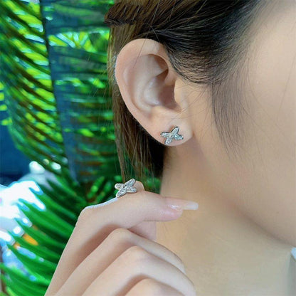 [Regal Jewels]JEUX DE SILVER DIAMOND EARRINGS