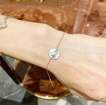 [Regal Jewels]JEUX DE BRACELET MOP PINK GOLD DIAMONDS