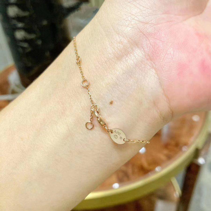 [Regal Jewels]JEUX DE BRACELET MOP PINK GOLD DIAMONDS