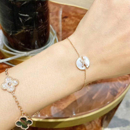 [Regal Jewels]JEUX DE BRACELET MOP PINK GOLD DIAMONDS