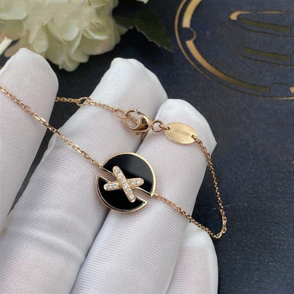 [Regal Jewels]JEUX DE BRACELET ONYX PINK GOLD DIAMOND