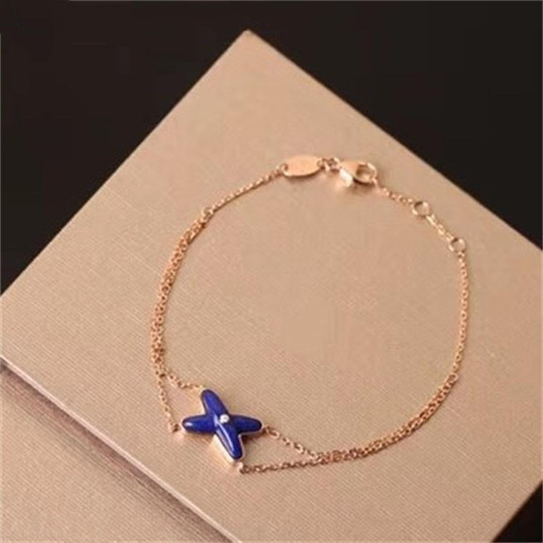[Regal Jewels]Hollow Design Four-Leaf Clover Flower Shape Ring