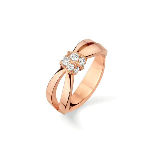 [Regal Jewels]LIENS RING PINK GOLD DIAMOND
