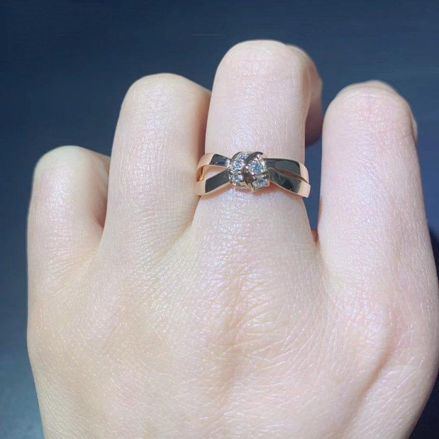 [Regal Jewels]LIENS RING PINK GOLD DIAMOND